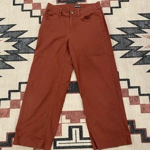 Toad & Co Earthworks Wide Leg Pant - brick red, size 4